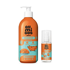 Au.Migos Pets Shampoo para Filhotes 400ml + Colônia Filhotes 60ml , Boticario