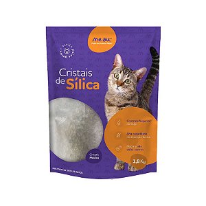 Areia Sílica Me.Au Pet Cristais Médios para Gatos
