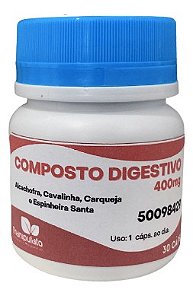 Composto Digestivo, 400mg, 30caps