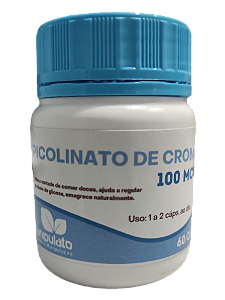Picolinato de Cromo, 100mcg, 60caps