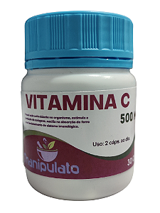 Vitamina C, 500mg, 30caps
