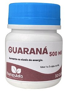 Guaraná, 500mg, 30caps