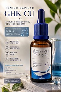 Tônico Capilar GHK-CU 30 ml com vitaminas