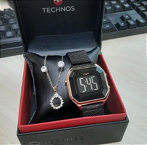 Kit Relógio Technos Feminino BJ3851AM/4P