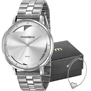 Kit Relógio Mondaine Feminino 53748L0MKNE3K1