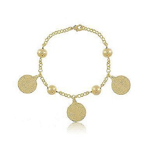 Pulseira MyTime São Bento Folheada a Ouro 18K FPL0034