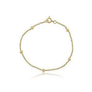 Pulseira MyTime Bolinhas Folheada a Ouro 18K FPL0031