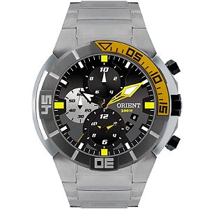 Relógio Orient Seatech Masculino Titânio Amarelo MBTTC003P1PX