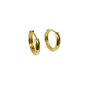 Argola  Mytime Lisa Folheada a Ouro 18K FBR0097