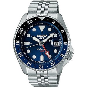Relógio Seiko Masculino Automático 5 Sports GMT SSK003B1 D1SX