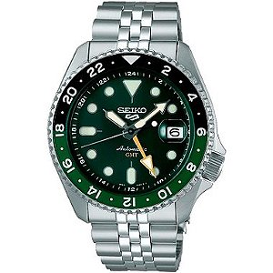 Relógio Seiko Masculino Automático 5 Sports GMT SSK035B1 E1SX