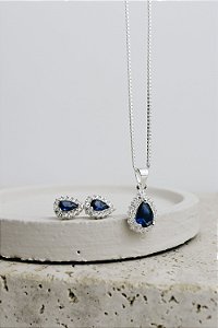 Conjunto Gota - Azul Escuro