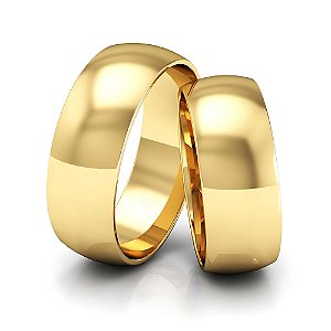 Aliança Abaulada Simples - Moeda Antiga