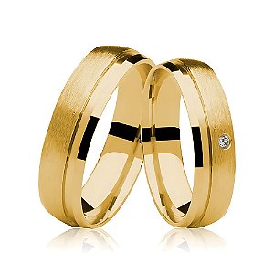 Aliança Amsterdã - Ouro 18k