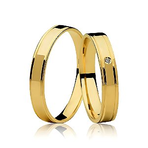 Aliança Porto Novo - Ouro 18k