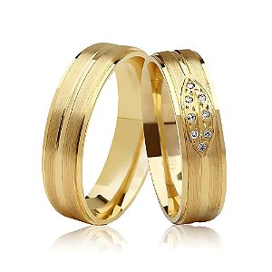 Aliança Praia - Ouro 18k