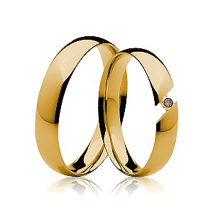 Aliança Quixinau - Ouro 18k
