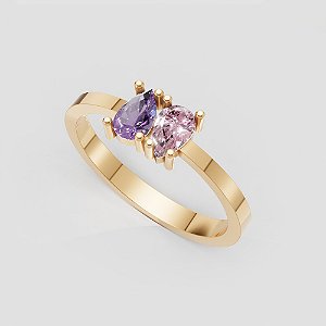 Anel Aurora Dueto - Ouro 18k