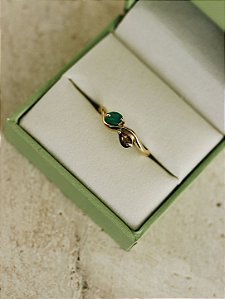 Anel Entre Olhares - Ouro 18k