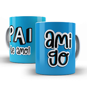 Caneca Dia dos Pais Personalizada de Porcelana para Presente Xícara Feliz