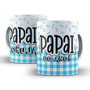Caneca Dia dos Pais Personalizada de Porcelana para Presente Xícara Feliz