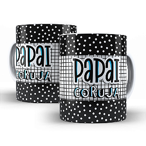 Caneca Dia dos Pais Personalizada de Porcelana para Presente Xícara Feliz