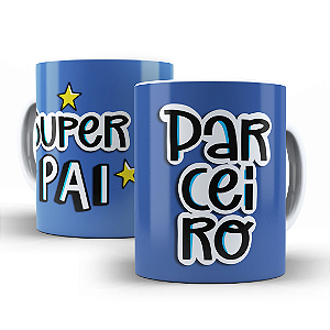 Caneca Dia dos Pais Personalizada de Porcelana para Presente Xícara Feliz
