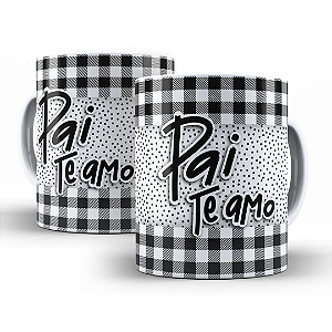 Caneca Dia dos Pais Personalizada de Porcelana para Presente Xícara Feliz