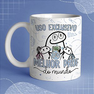 Caneca Dia dos Professores Flork de Cerâmica para Presente