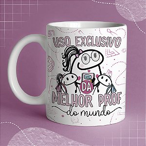 Caneca Dia dos Professores Flork de Cerâmica para Presente
