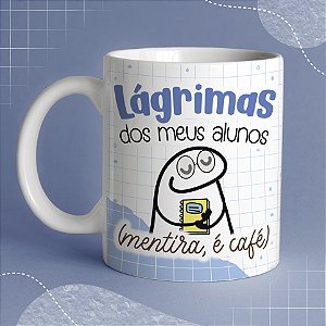 Caneca Dia dos Professores Flork de Cerâmica para Presente