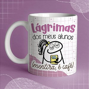 Caneca Dia dos Professores Flork de Cerâmica para Presente