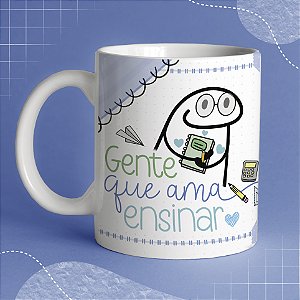 Caneca Dia dos Professores Flork de Cerâmica para Presente