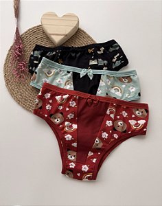 Kit 5 Calcinha infantil Louise