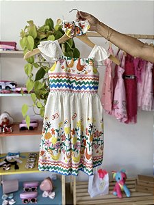 VESTIDO INFANTIL CONFORT FAZENDINHA