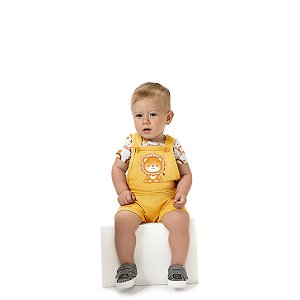 JARDINEIRA COM BODY BABY