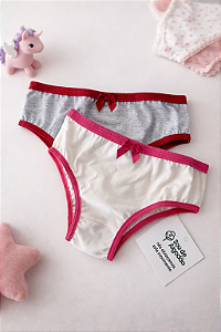 Kit 2 calcinhas de algodão confort