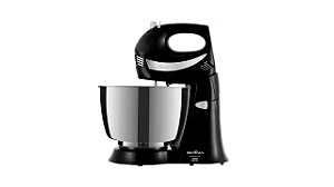 Batedeira Britânia Diamante Inox 400w Preta 4,3L 127v