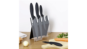 Conjunto de 04 Facas com Cepo - La Cuisine