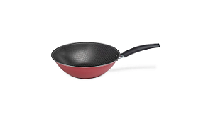 Panela Wok Multiflon Antiaderente Oriental 28cm - Vermelha