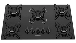 Cooktop Itatiaia Essencial 5 Bocas Preto ESS5Q - Bivolt