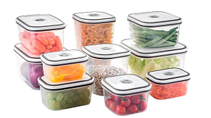 Conjunto de Potes Herméticos para Cozinha com Tampa 10 Peças - Electrolux