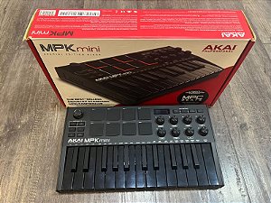 Controlador Akai MPK Mini MK3 Black Edition - Produto Seminovo
