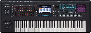 Teclado Workstation Roland Fantom 6 + Expansão EX- Produto Seminovo