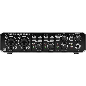 Interface de Áudio Behringer U Phoria UMC 204 HD - Produto Usado