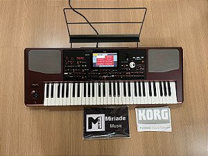 Teclado arranjador Korg PA 1000 + Porta partituras e Manuais - Produto Seminovo