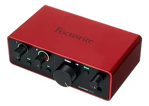 Interface de Áudio USB Focusrite Scarlett Solo 4th Gen - Produto Novo