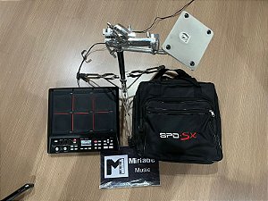 KIT Bateria Eletrônica Roland SPD SX + Bag + Tripé - Produto Seminovo