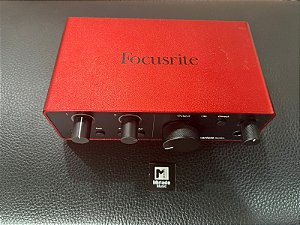 Interface de Áudio USB Focusrite Scarlett Solo 4th Gen - Produto Seminovo
