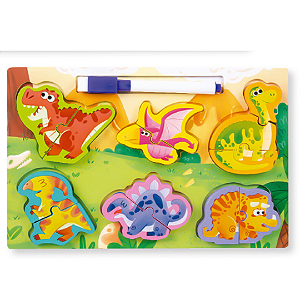 Lousa e quebra-cabeças Arte e Formas